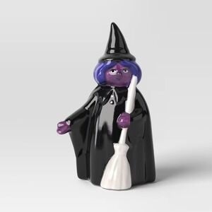 Hyde & EEK Boutique Halloween‎ Ceramic Mantle Witch Figural with Broom 2025